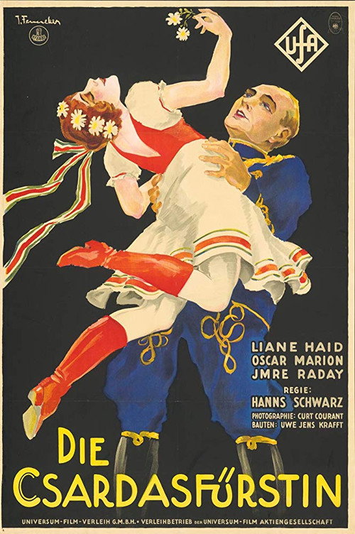 Movie poster for Die Czardasfürstin (1927)