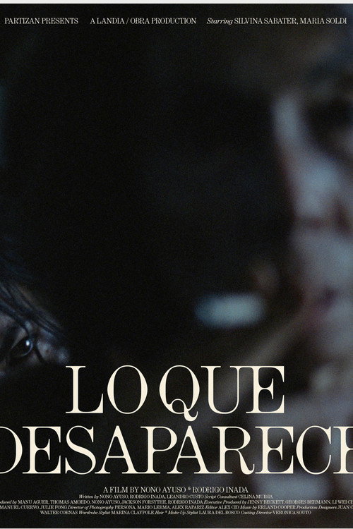 Movie poster for Lo Que Desaparece