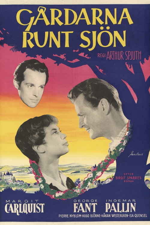 Movie poster for Gårdarna runt sjön (1957)