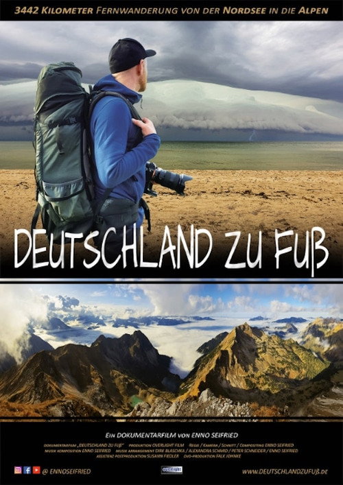 Movie poster for Deutschland zu Fuß - 3442 KM von der Nordsee in die Alpen (2020)