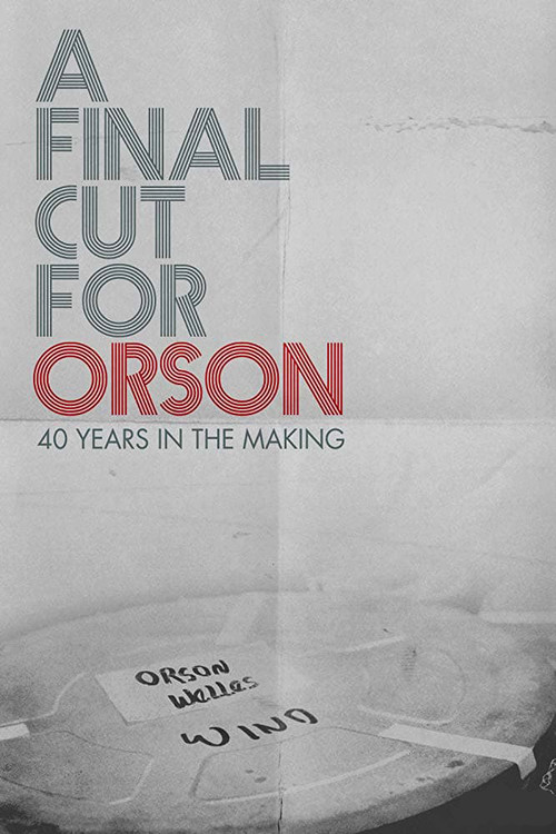 Movie poster for A Final Cut for Orson: 40 Years in the Making (2018)