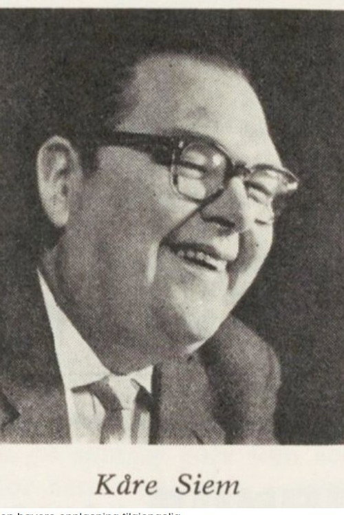 Photo of Kåre Siem, Acting