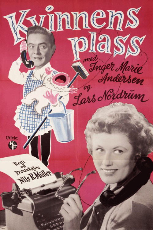 Movie poster for Kvinnens plass (1956)