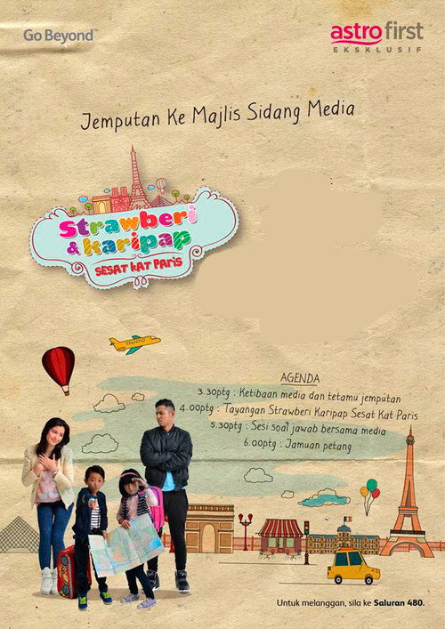 Movie poster for Strawberi Karipap Sesat Kat Paris (2014)