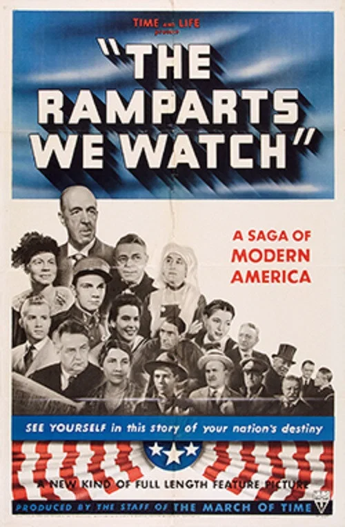Movie poster for The Ramparts We Watch (1940)