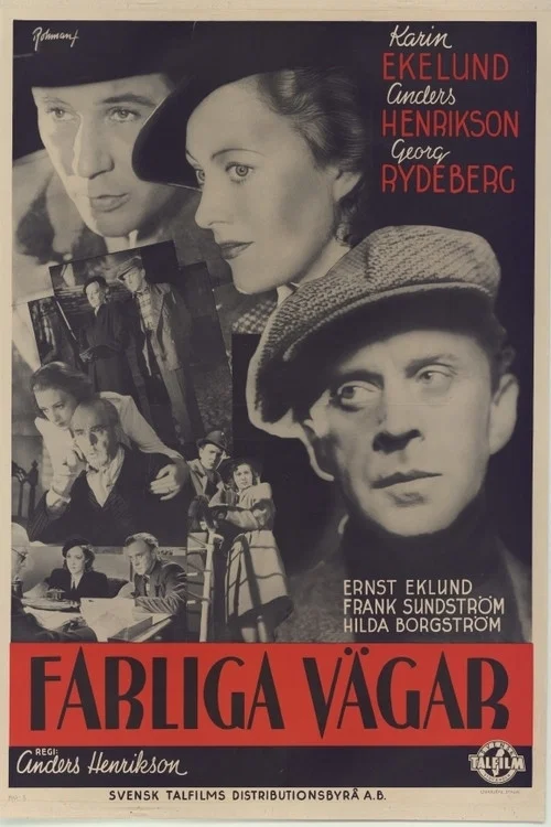 Movie poster for Farliga vägar (1942)