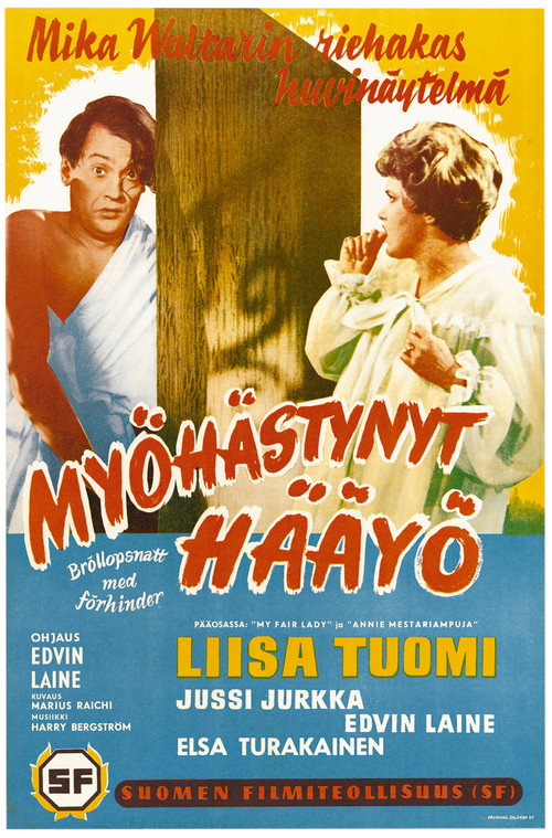 Movie poster for Myöhästynyt hääyö (1960)