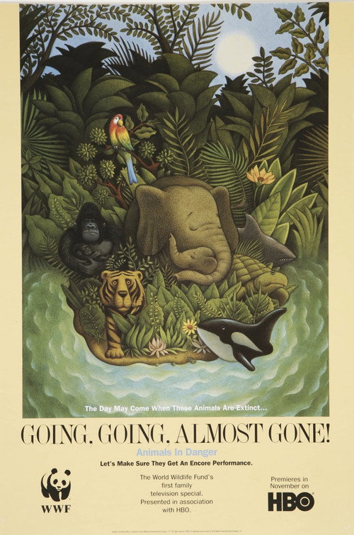 Movie poster for Going, Going, Almost Gone! Animals in Danger (1995)
