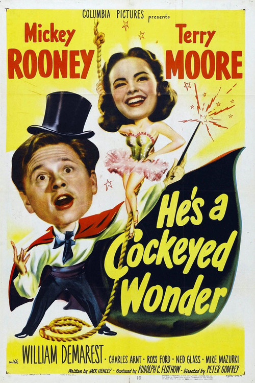 Movie poster for He's a Cockeyed Wonder (1950)