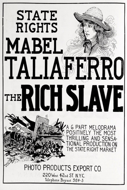 Movie poster for The Rich Slave (1921)