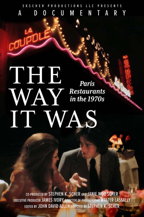 Movie poster for The Way It Was: Paris Restaurants in the 1970s (2023)