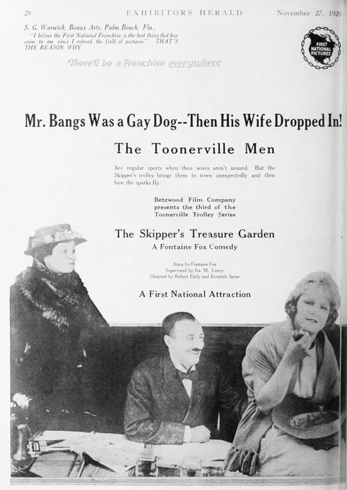 Movie poster for The Skipper's Treasure Garden (1921)