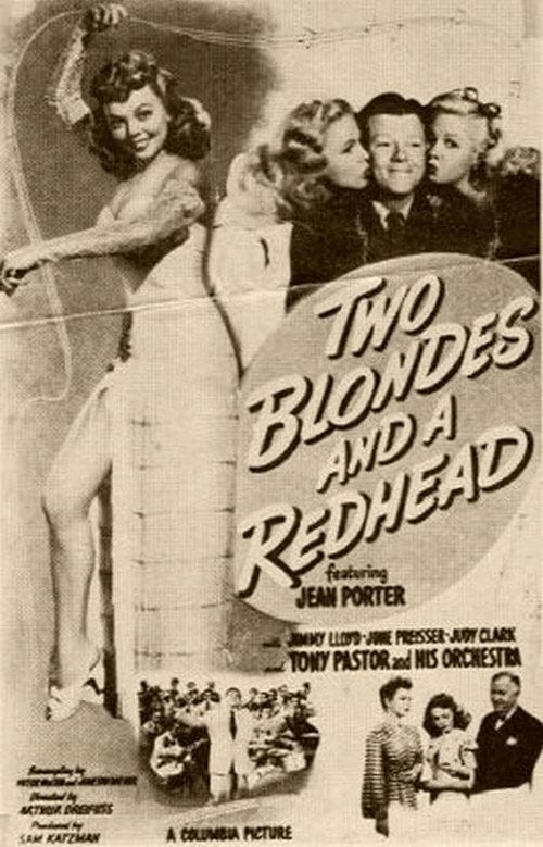 Movie poster for Two Blondes and a Redhead (1947)