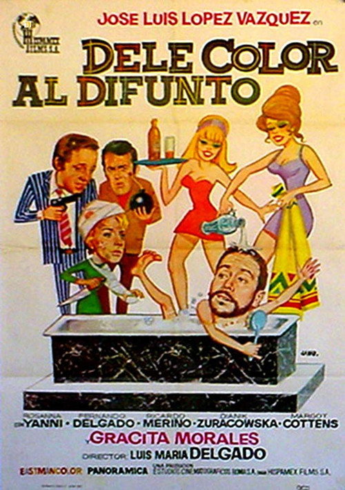 Movie poster for Dele color al difunto (1970)