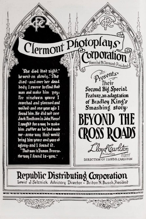 Movie poster for Beyond the Crossroads (1922)