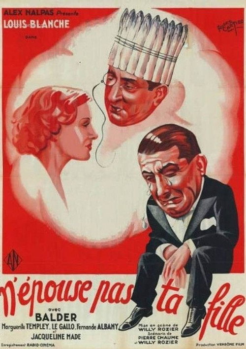 Movie poster for N'épouse pas ta fille (1934)