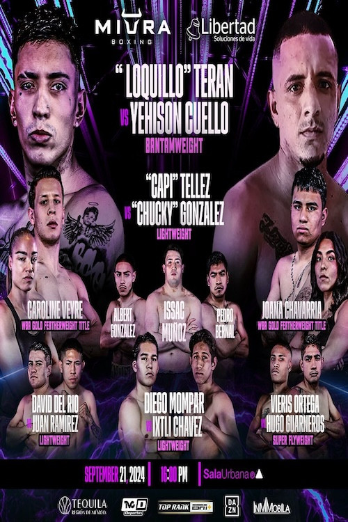 Movie poster for Andres Teran vs. Yehison Cuello (2024)