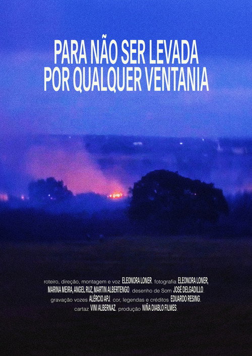 Movie poster for Para não ser levada por qualquer ventania (2026)