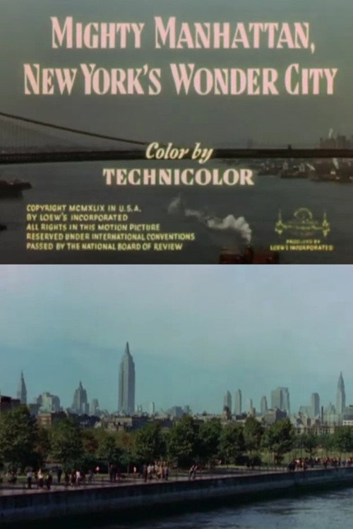 Movie poster for Mighty Manhattan, New York's Wonder City (1949)