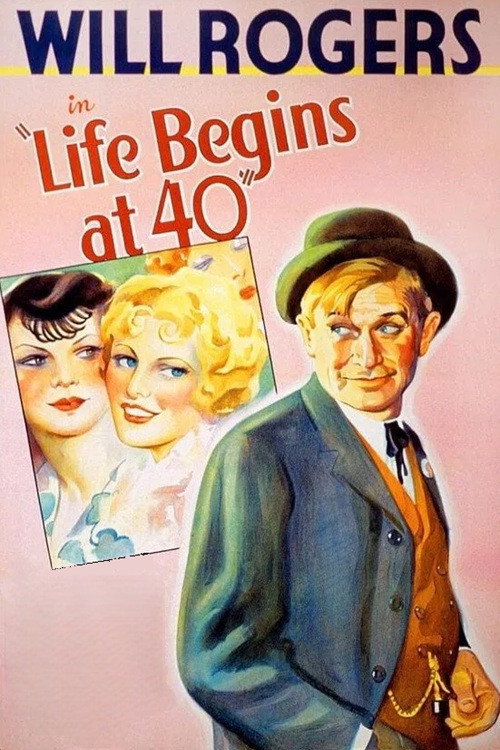 Movie poster for Life Begins at Forty (1935)