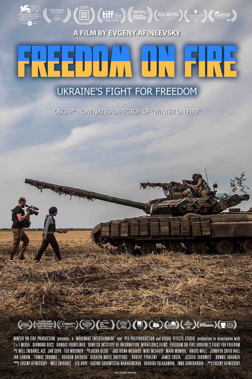 Movie poster for Freedom on Fire: Ukraine's Fight for Freedom (2022)