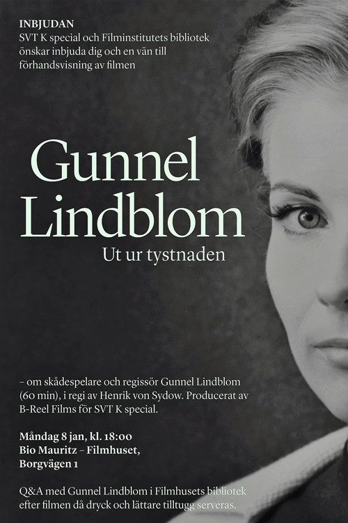 Movie poster for Gunnel Lindblom: Ut ur tystnaden (2018)