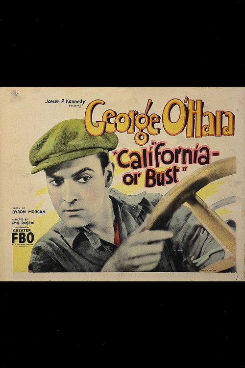 Movie poster for California or Bust (1927)