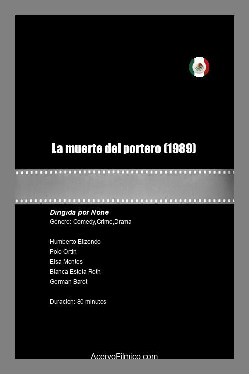 Movie poster for La muerte del portero (1989)