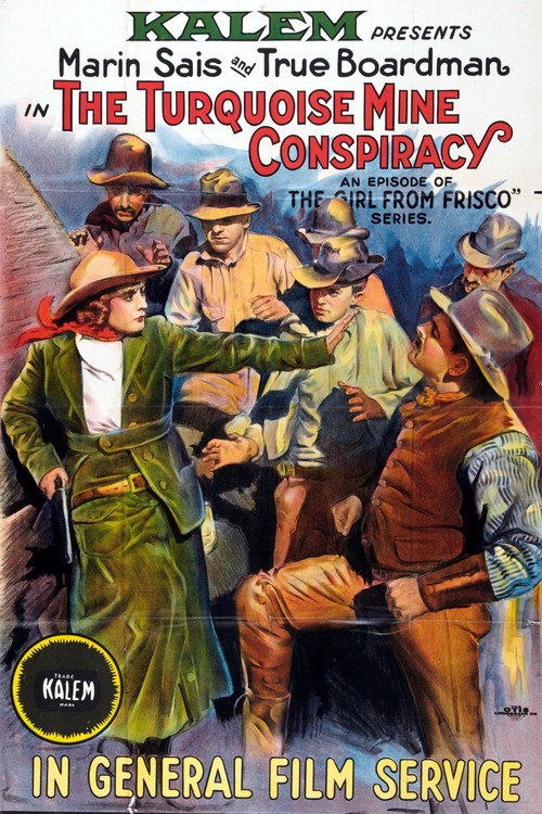 Movie poster for The Turquoise Mine Conspiracy (1916)