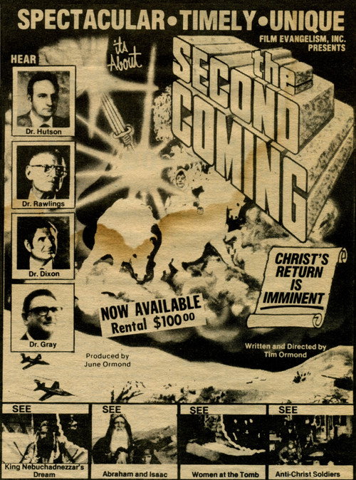 Movie poster for It's About the Second Coming (1980)