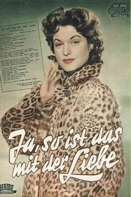 Movie poster for Ja, so ist das mit der Liebe (1955)
