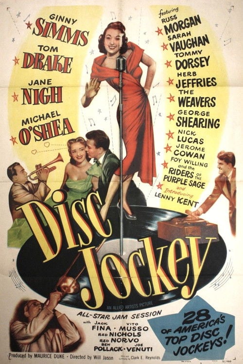 Movie poster for Disc Jockey (1951)