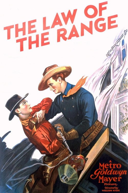 Movie poster for The Law of the Range (1928)