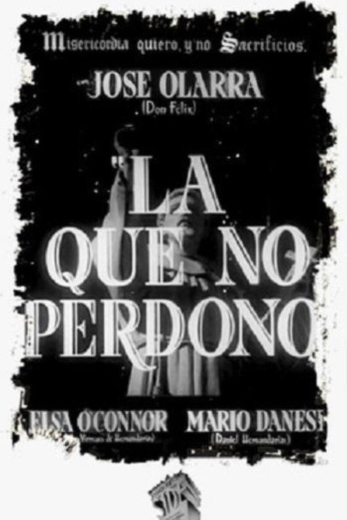 Movie poster for La que no perdonó (1938)