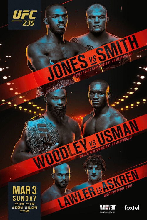 Movie poster for UFC 235: Jones vs. Smith (2019)