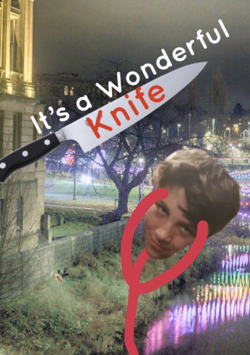 Movie poster for It's a Wonderful Knife (2023)