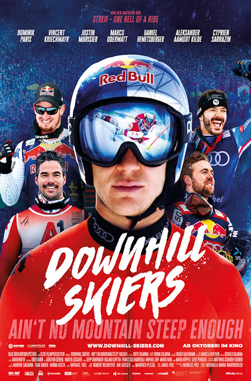 Movie poster for Downhill Skiers – Ain’t No Mountain Steep Enough (2025)