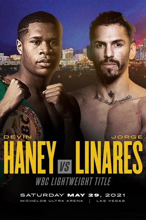 Movie poster for Devin Haney vs. Jorge Linares (2021)