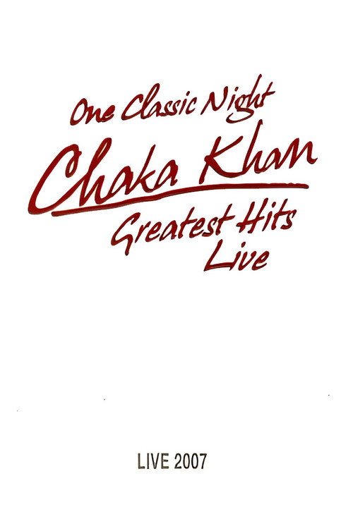 Movie poster for Chaka Khan: Greatest Hits Live (2007)