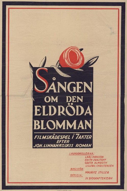 Movie poster for Song of the Scarlet Flower (1919)