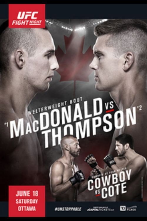 Movie poster for UFC Fight Night 89: MacDonald vs. Thompson (2016)