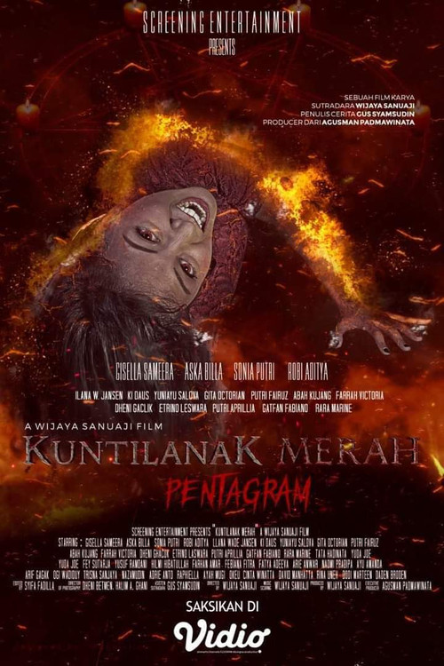 Movie poster for Kuntilanak Merah Pentagram (2022)