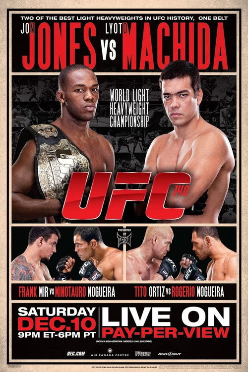 Movie poster for UFC 140: Jones vs. Machida (2011)