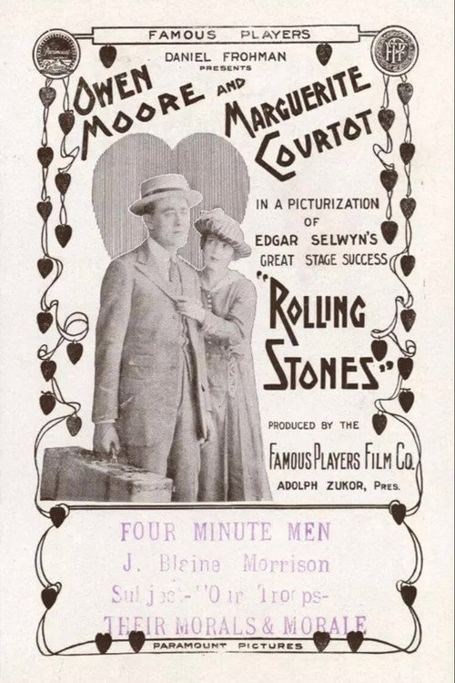 Movie poster for Rolling Stones (1916)
