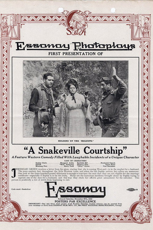 Movie poster for A Snakeville Courtship (1913)