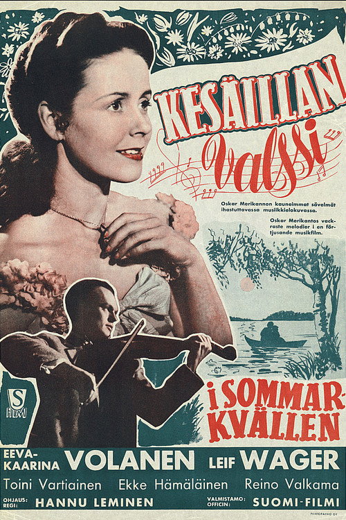 Movie poster for Kesäillan valssi (1951)