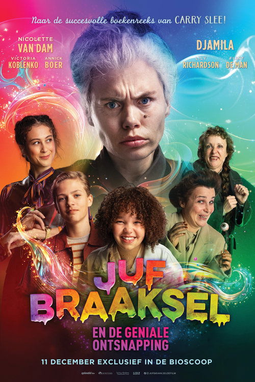 Movie poster for Juf Braaksel en de geniale ontsnapping (2024)