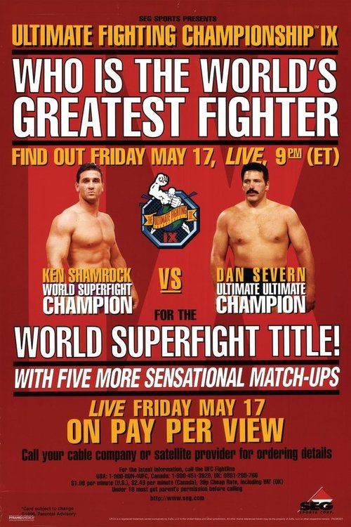 Movie poster for UFC 9: Motor City Madness (1996)