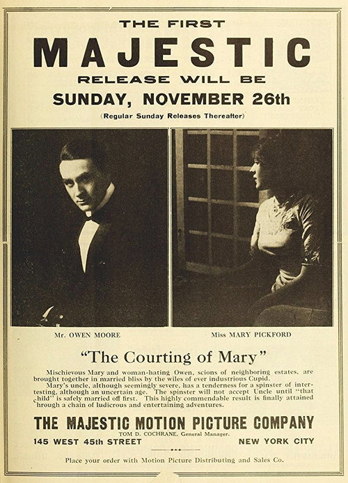 Movie poster for The Courting of Mary (1911)