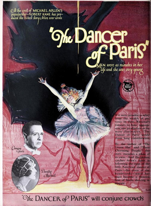Movie poster for The Dancer of Paris (1926)